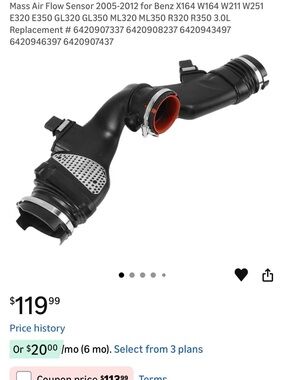 Amazon Black and Red Intake Air Hose for VR/AR Electronics Accessories